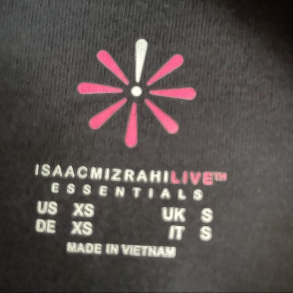 Isaac Mizrahi Black Pima Cotton Turtleneck XS - Picture 3 of 3